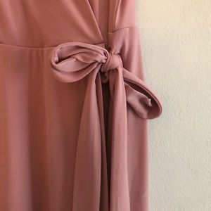 Pink Wrap Dress